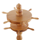 11 Hooks Wooden Calligraphy Brush Holder Round Sumi Brush Pen Hanger Stand Decoration