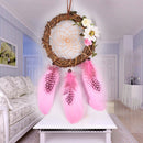 1 Piece of Pink Rattan Dreamcatcher Dream Catcher DIY Romantic Wedding Decorative Pendant Home Furnishing Handicraf