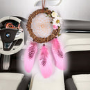 1 Piece of Pink Rattan Dreamcatcher Dream Catcher DIY Romantic Wedding Decorative Pendant Home Furnishing Handicraf