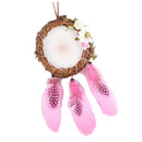 1 Piece of Pink Rattan Dreamcatcher Dream Catcher DIY Romantic Wedding Decorative Pendant Home Furnishing Handicraf