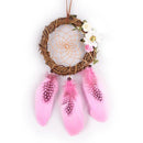 1 Piece of Pink Rattan Dreamcatcher Dream Catcher DIY Romantic Wedding Decorative Pendant Home Furnishing Handicraf