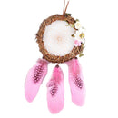 1 Piece of Pink Rattan Dreamcatcher Dream Catcher DIY Romantic Wedding Decorative Pendant Home Furnishing Handicraf