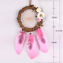 1 Piece of Pink Rattan Dreamcatcher Dream Catcher DIY Romantic Wedding Decorative Pendant Home Furnishing Handicraf