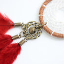 Indian Style Retro DIY Handmade Feather Dreamcatcher Dream Catcher Necklace Sweater Chain Long Chain Pendant Jewelry Women Gift