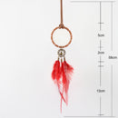 Indian Style Retro DIY Handmade Feather Dreamcatcher Dream Catcher Necklace Sweater Chain Long Chain Pendant Jewelry Women Gift