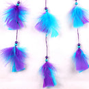 Dreamcatcher Dream Catcher Wind Chimes Pendant with Feather Home Furnishing Hanging Wedding Decoration Car Ornaments Blue