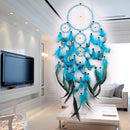 1 Piece of Dream Catcher Dreamcatcher Wall Hanging Car Decoration Handmade Ornament Craft Gift Blue