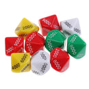 Set of 10 Pieces 10 Sided Dice D10 for D&D RPG Party Table Roleplaying Board Games Toys Party Supplies