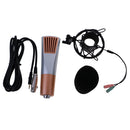 Computer Condenser Microphone and Metal Shock Mount for Home Recording Web Chat PC Laptop