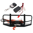 RC Crawler Automatic Winch Control System Receiver Front Bumper for 1:10 HSP Redcat Climbing Car Truck Buggy
