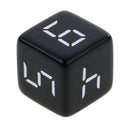 10 Pieces 16mm D6 Dice Six Sided Die Black with White Numbers for RPG & Board Games