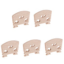 4/4 Full Size Violin Bridge for Acoustic Violin Accessories Maple Wood Pack of 5