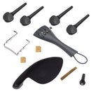 4/4 Violin Fittings Set Chinrest & Tuning Pegs & Tailpiece & Endpin & Tailgut & Clamp