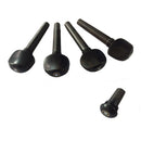 Chin Rest with Pegs Tailpiece Bridge Endpin Tail Gut Clamp Fingerboard Nut for 4/4 Violin 9 in 1