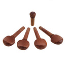 4/4 Violin Accessory Set Chinrest Tuning Pegs Tailpiece Endpin Tail Gut Clamp Jujube