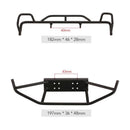 Tube Bumper Front & Rear Bumper Set for 1:10 RC Car Rock Crawler Parts Black