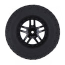 4 Pieces 1/10 Short Course Truck Rubber Tire Tyres for Traxxas HSP Redcat Kyosho RC Car Accessory 110x43mm/4.33x1.69