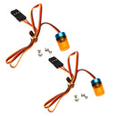 2 Pack RC Car Police Flash Light LED Light 360Â° Rotation for RC Car Truck Accessory Yellow Light