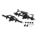 Professional Metal Red RC Front Axle Rear Axle Set 195mm/7.67inch Fit 1:10 Crawler Car RC4WD D90 D110 Accessory DIY