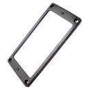 Black Guitar Pickup Rings Metal Flat Bottom Humbucker for Les Paul Gibson Guitar Replacement