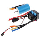 Waterproof 3660 3800KV Brushless Motor with 60A ESC for 1/10 RC Car Truck Crawler