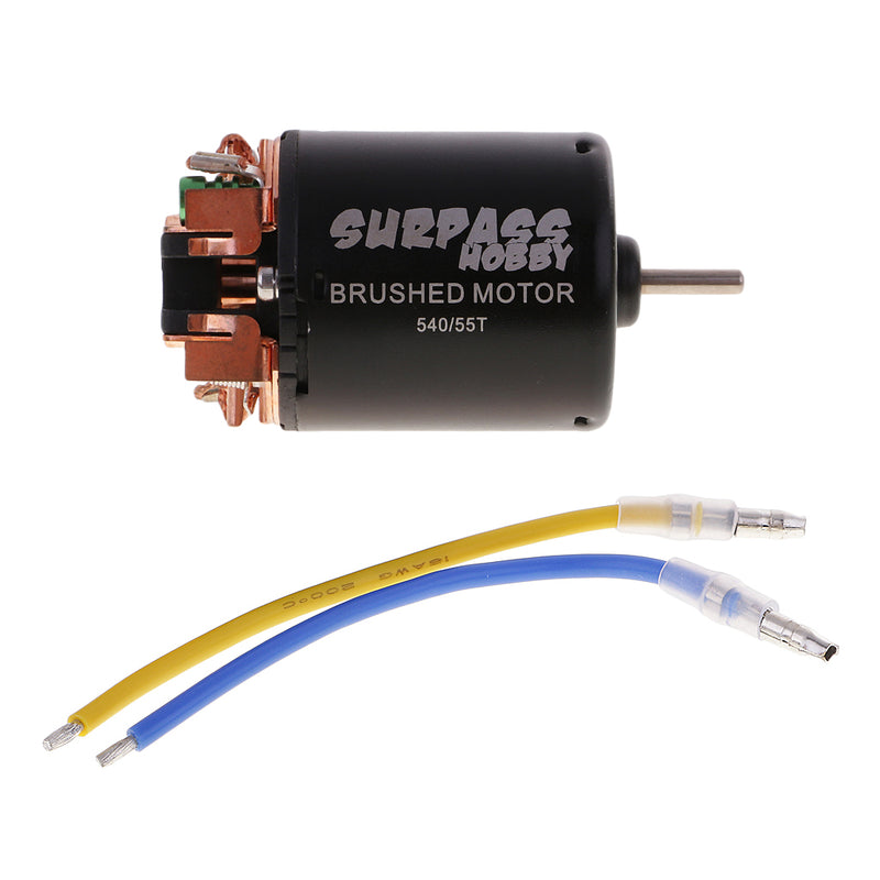 High Quality 540 55T Sensored Brushed Motor for 1/10 RC Car Parts Black New