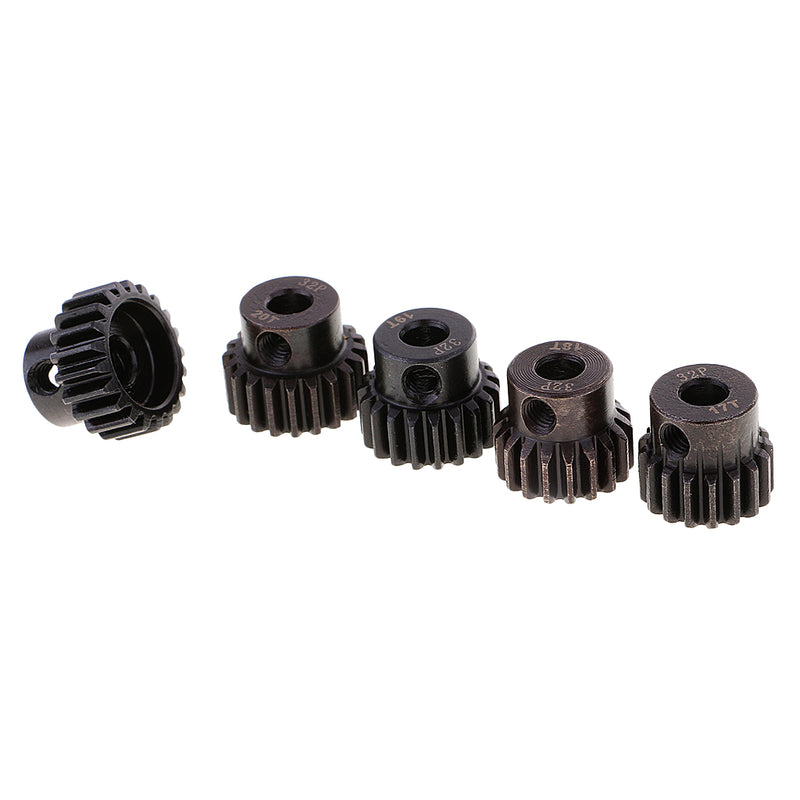RC Car 5Pcs 5mm Shaft 32DP Motor Gear 17T 18T 19T 20T 21T Pinion Replacement