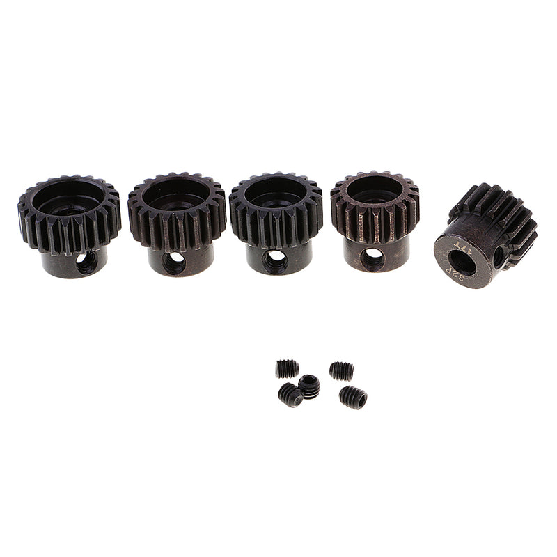 RC Car 5Pcs 5mm Shaft 32DP Motor Gear 17T 18T 19T 20T 21T Pinion Replacement