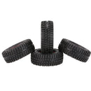 Pack of 4 103mm Wheels Rubber Tyres for 1:10 RC Racing Car Truck Accessory Red Rims