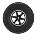 Pack of 4 103mm Wheels Rubber Tyres for 1:10 RC Racing Car Truck Accessory Silver Rims