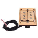 1Pc Dual Coil Humbucking Pickup Maple Replacement Parts for Cigar Box Guitar