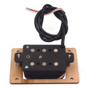 1Pc Dual Coil Humbucking Pickup Maple Replacement Parts for Cigar Box Guitar
