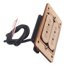 1Pc Dual Coil Humbucking Pickup Maple Replacement Parts for Cigar Box Guitar