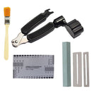 5 Piece Luthier Millstone Stainless Steel Ruler Wire Clamp Guitar Tools Set