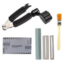 5 Piece Luthier Millstone Stainless Steel Ruler Wire Clamp Guitar Tools Set