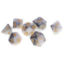42PCS Double-Colors Polyhedral Dice 16mm for Dungeons and Dragons RPG MTG Games