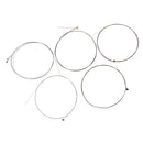 6 pieces Nickel Electric Guitar Strings String Set Back-up Guitar Accessories Silver 009-042