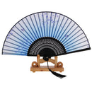 Folding Butterfly Flower Painting Bamboo Hand Held Fan Wedding Gift Home Decoration