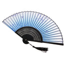 Folding Butterfly Flower Painting Bamboo Hand Held Fan Wedding Gift Home Decoration