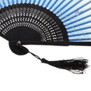 Folding Butterfly Flower Painting Bamboo Hand Held Fan Wedding Gift Home Decoration