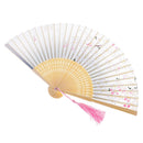 Folding Fan Sakura Wedding Favors Gradient Bamboo Chinese Hand Fan Women Lady Gift Home Wedding Decoration