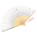 Folding Fan Sakura Wedding Favors Gradient Bamboo Chinese Hand Fan Women Lady Gift Home Wedding Decoration