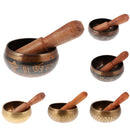 Tibetan Buddhist Chakra Singing Bowl Brass for Yoga Meditation Prayer 12.5CM