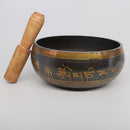Tibetan Buddhism 14.5cm Singing Bowl Yoga Meditation Relaxation+Wood Hammer
