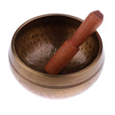 Buddhist Tibetan Chakra Singing Bowl Brass for Yoga Meditation Prayer Nepal 13cm