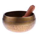Buddhist Tibetan Chakra Singing Bowl Brass for Yoga Meditation Prayer Nepal 13cm