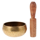 Tibetan Buddhist Chakra Singing Bowl Brass for Yoga Meditation Prayer Nepal 17CM