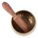 Tibetan Buddhist Chakra Singing Bowl Brass for Yoga Meditation Prayer Nepal 17CM