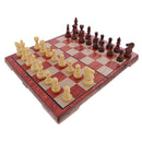 International Checkers Folding Magnetic Wooden Grain Board Chess Game Set Kids Toy Gift
