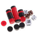 NEW Backgammon Foldable Magnetic Chessboard Checkers Chess Classic Game Board DIY Party Fun